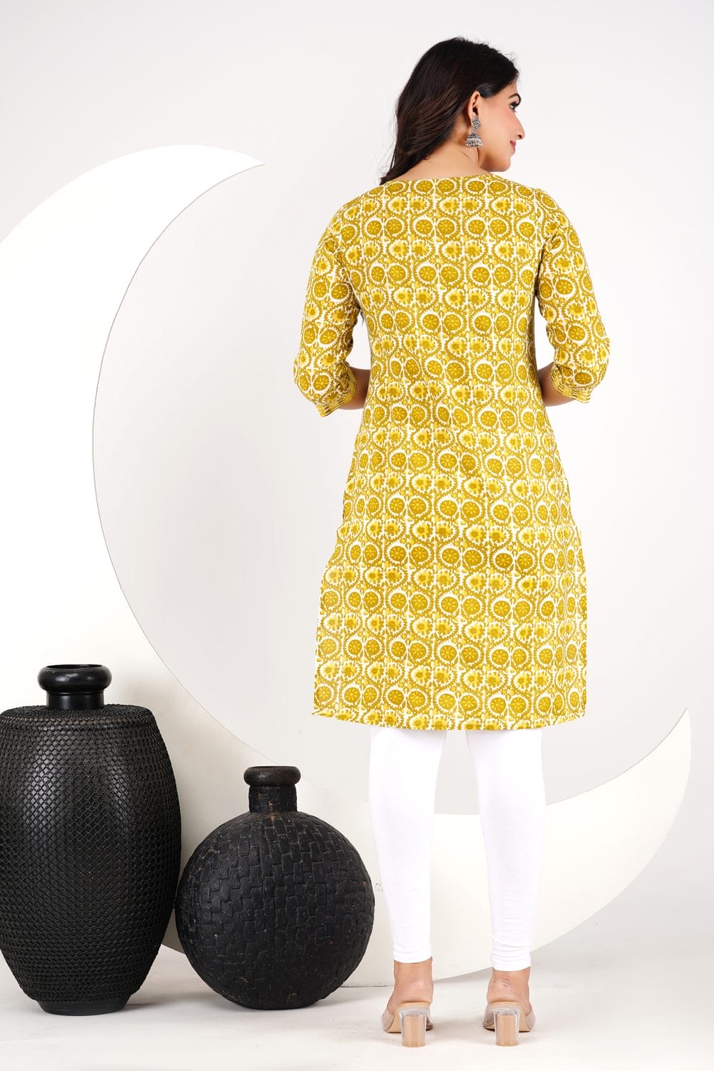 Elegant Mustard Kurti By Adaahe - Adaahe